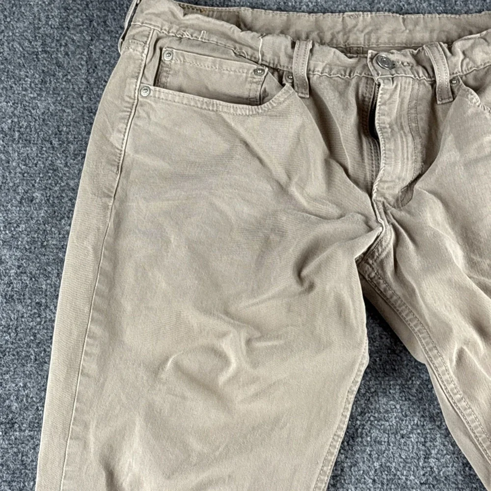 Levi's Men's 5-Pocket Khaki Pants Jean Cut Chino Tan Twill Size 34x30